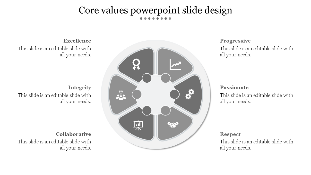 Free - Use Core Values PowerPoint Slide Design Templates